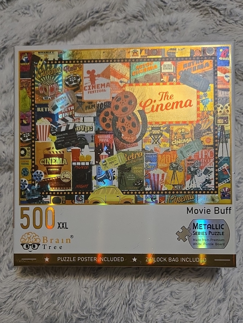 Brain Tree -  Movie Buff 500 Piece Puzzle - Metallic Series
